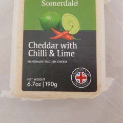 SOMERDALE Cheddar juust laimi ja tšilliga 190g