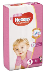 HUGGIES Sausk.HUGGIES UC GIRLS (4) 8-14kg,66vnt 66pcs