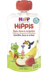 HIPP HIPPIS ÕUNA-MAASIKA-BANAANIPÜREE, ÖKO al. 4 kuust 100g