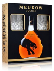 MEUKOW Cognac VS + 2 klaasi 70cl