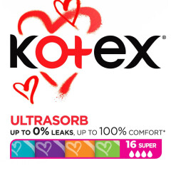 KOTEX Tampoonid Ultra sorb super 16pcs