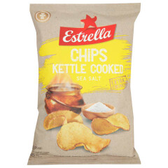 ESTRELLA Kartulikrõpsud Kettle meresoolaga 120g