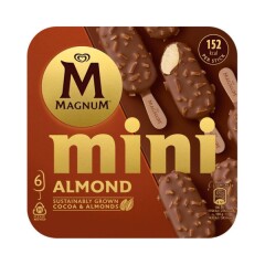 MAGNUM Valg. vanil. ledai Almond Mink su pien. šokolado gl. 266g