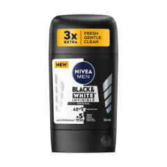 NIVEA Vyriškas pieštykinis antiperspirantas NIVEA BLACK & WHITE OR. 50ml