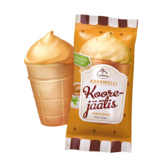 KOOREJÄÄTIS KOOREJÄÄTIS Caramel cream ice cream 125ml/75g 0,075kg