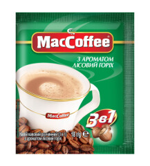 MACCOFFEE MACCOFFEE Hazelnut 3in1 18 g /tirpus kavos gėrimas 18g