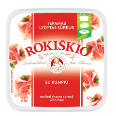 ROKIŠKIO Melted cheese Rokiškio with ham 175g 175g