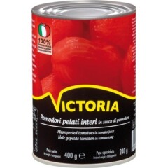 VICTORIA Kooritud tomatid 400g