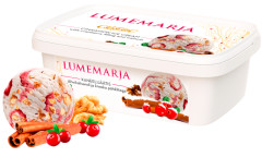 CLASSIC CLASSIC LUMEMARJA Cinnamon ice cream with cranberry filling and walnuts 800ml/390g 0,39kg