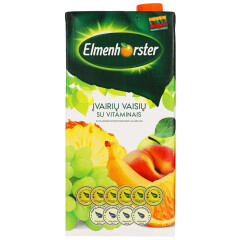 ELMENHORSTER Įvairių vaisių sulčių gėrimas su vitaminais 2l