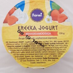 FARMI Kreeka jogurt maasikamoosiga 150g