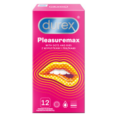 DUREX Prezervatyvai DUREX PLEASUREMAX, 12 vnt. 12pcs