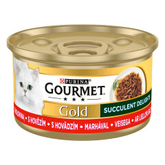 GOURMET GOLD Kassikonserv loomalihaga 85g