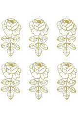 MARIMEKKO Marimekko salvrätik kuldsed lilled 33cm 20tk 20pcs