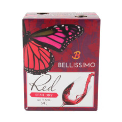 BELLISSIMO VEIN BELISSIMO RED SEMI SWEET 3L 3l