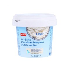 RIMI Varškės grūdeliai RIMI Light, 3%, 500g 500g