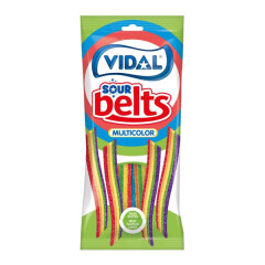 VIDAL Sour Multicolor Belts Guminukai 90g