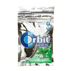 ORBIT White suhkruvaba mündimaitseline närimiskumm magusainetega kotis 35g