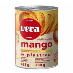 VERA Mango viilud siirupis 425/230g 230g