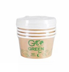 GO GREEN Biodegradable food boxes 350ml 5pcs