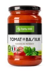 TARTU MILL Tomato & basil pasta sauce 340g, Vegan, gluten-free 340g