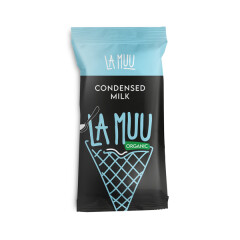 LA MUU Condensed milk ice cream in wafer cone, 100 g/130 ml, organic 100g