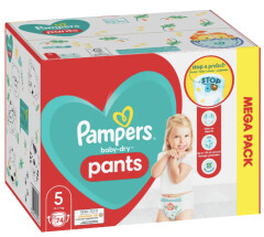 PAMPERS Püksmähkmed Baby Dry Pants S5 12-17kg 74pcs