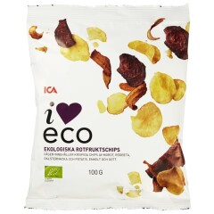 I LOVE ECO Mahedad juurviljakrõpsud 100g