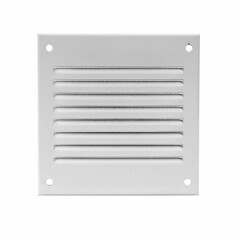 EUROPLAST Metalinės ventiliacijos grotelės MR1010, 100 x 100 mm, baltos sp. 1pcs