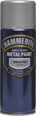 HAMMERITE Purškiami dažai HAMMERITE SMOOTH FINISH, sidabrinės sp., 400 ml 0,4l