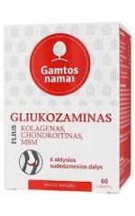 BIOSOLA Gliukozaminas Plus Kolagenas, Chondroitinas, MSM tab.N60 (Biosola) 60pcs