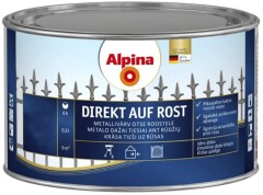 ALPINA COLORS Metalo dažai ALPINA DIREKT AUF ROST RAL 9016, baltos sp., 0,3 l 0,3l
