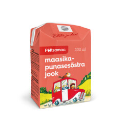 PÕLTSAMAA Põltsamaa Strawberry and Redcurrant Drink 200ml