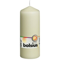 BOLSIUS Cilindrinė žvakė, kreminės sp., 15 x 6 cm 1pcs