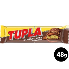 TUPLA Šokolādes batoniņi ar banānu garšu 48g