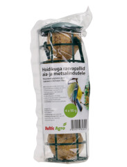 BALTIC AGRO Жировые шарики для лесных и уличных птиц с кормушкой-держатель 4 шт x 90 г 1pcs