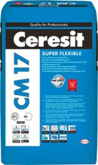 CERESIT Ypač elastingi plytelių klijai CERESIT CM17 SUPER FLEXIBLE, 25 kg 25kg