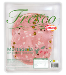 SERRANO Mortadella with pistachio and pepper SERRANO slices, 10x100g 100g
