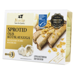 NORDIC Sprotid õlis küüslauguga 100g