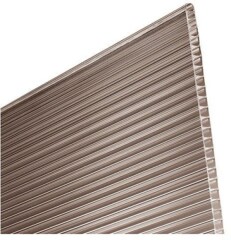 GUTTA Polikarbonato lakštas GUTTAGLISS DUAL, 10 x 1050 x 2000 mm, bronzos sp. 1m2