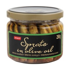 RIMI Sprotid olive oil glass jar 250g