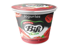 ROKIŠKIO BIFI ACTIVE Jogurts BIFI ACTIVE ar zemenem 2% 200g