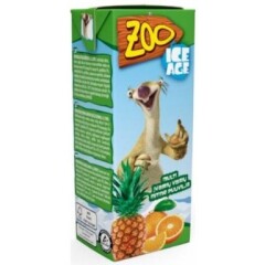 ZOO Įvairių vaisių skonio gėrimas ZOO ICE AGE,TTP 200ml