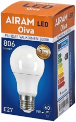 AIRAM LED pirn Oiva A60 8W/830 E27 Standard 1pcs