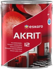 ESKARO Akriliniai sienų dažai ESKARO AKRIT 12, TR bazė, pusiau matiniai, 2,7 l 2,7l