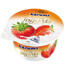 KARUMS Sweet cream yog. with strawberries 150g