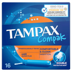 TAMPAX TAMPOONID COMPAK SUPER PLUS 16pcs