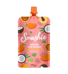 SMUSHIE Organic passion-mango puree with basil 170g