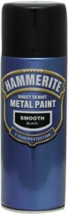 HAMMER Purškiami dažai HAMMERITE SMOOTH FINISH, juodos sp., 400 ml 400ml