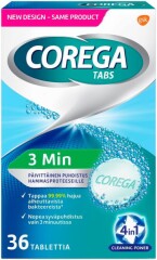 COREGA Redness tablets for dentures 36 pcs 1pcs
